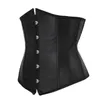 Bustiers Corsets Underbust Corset for Women Satin Lace Up Bustier Bustier Top Top Classic Daily Plus Corselete Sexy Gothic Party Club