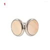 Bow Ties Arrival 1 Pair Trendy Round Walnut Wood Cufflinks Blank Cuffs Men Shirt Accessories Gifts