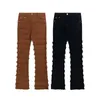 Jeans da uomo Uomo Hip Hop Streetwear Nappa a righe Pantaloni jeans larghi dritti sfilacciati Uomo Donna Tinta unita Denim casual Trou308n