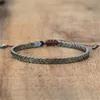 Braccialetti con ciondoli 2023 Bracciale da uomo in ematite di moda semplice pavimenta zirconi cubici regalo di gioielli in tessuto fatto a mano regolabile