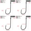 Ganchos de pesca H053 100 PCs/caixa Baitholder Fishhook Carp Jig Big Barbed Hook High Carbon Steel Saltwater Tackle