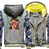 Sweats à capuche pour hommes Caractère Veste Mâle Hip Hop À Capuche Vintage Imprimé Hommes Camouflage Casual Zipper Streetwear Hiver Lâche Épais Manteau