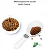 Dog Bowls Feeders Pet Food Scale Electronic Measuring Tool For Cat Feeding Bowl Spoon Kitchen Digital Display 0-800g 230111