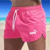 mens designer shorts beach swimming trunks solid color large size men's quick-drying casual loose trunks men Elastic Drawstring Lounge Pants