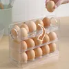 Storage Bottles 3-Layer Eggs Container Case Fresh-keeping Flip Egg Box For Fridge Door Organizer Rack Refrigerator Holder Tray