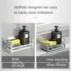 Dish Racks Kitchen Stainless Steel Sink Drain Rack Sponge Storage Organizer Soap Drainer Shelf Bathroom Accessories 230111