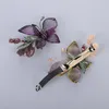 Hair Clips Barrettes Flower Back Head Large Women's Copper Wire Accessories Simple Butterfly pin Horizontal 230112