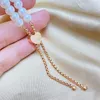 Strand Woman's Ins Fashion Pearl Bracelet Korean Version Gold/Rose Gold/Silver-color Adjustable Stainless Steel Chain