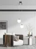 Pendellampor moderna glas ledande ljus nordiska matsal sovrum guld ljuskrona fixturer inomhus restaurang bar dekor hängande lampa