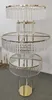 Dekoracja imprezy 1PCS2PCS5PCS Crystal Flower Rack Gold Arch Stand Stand Road Centrum ślubne na imprezę