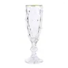 ワイングラスジュースシャンパンS飲酒ヴィンテージエレガントな厚いダイヤモンドパターンレッドカクテルバーパーティードリンクウェア