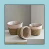 Planters Pots Creative Nordic St Storage Baskets Rattan Floor Flowers Pot Crafts Decoration Garden Home Living Room Bedroom Shop F Otzoz