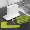 Dish Racks Storage Shelf Sponge Holder Draining Sink Box Kitchen Organizer Stands Utensils Towel 230111