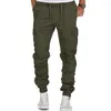 Herenbroek Pant Casual bandage Zitterkoppel Mode Sport Heren Kleur Loose Drawtring Chinos Men Slim Fit Stretch