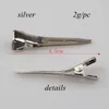 Headwear Hair Accessories 100pcslot Silver OrnamentsGirls Accessories ClipsCorsage Metal Prong Alligator gripsBrooch 230112