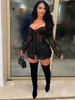 Women s Two Piece Pants hirigin Sheer Mesh Corset Zip Up Jacket Top and Shorts 2 Set Sexy Party Club Outfit Streetwear 230111