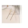 Stud Fashion Jewelry S925 Sier Post Long Tassel Earring Diamond Cross Earrings Drop Delivery DHZ34