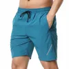 Running Shorts LANTECH Men Gym Wear Fitness Workout Sport Pants Tennis Basketball Soccer Training