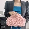 Totes Candy Color Mop Pouch Borse da donna Soft Plush Cloud Bag Marchi di lusso Borsa a tracolla a tracolla Borse per gnocchi per donna 2022