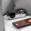 Montre-bracelets Miroir LED de haut-parleur Bluetooth sans fil calme Radio Radio FM BATTERIE LA BATTERIE BURE