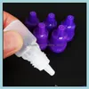 Verpakkingsflessen ldpe naald met een kinddichte veiligheidsdop en korte dikke druppelaar tip l/5 ml/10 ml/15 ml/20 ml/30 ml/50 ml e vloeibare fles Dr OTRH1