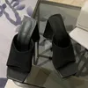 Dress Shoes Big Size High Heels Women Pumps Fashion Gladiator Sandals 2023 10.8 CM Slipper Square Toe Ladies Heeled For Female Slides