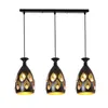 Pendant Lamps Wrought Iron Meals Chandeliers Three Head Fashion Diamond Single Crystal Dining Room Lamp Led And Lanterns