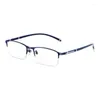 Sunglasses Frames Fashion Men's Business Half-rim Eyeglasses Frame Casual Alloy Eyewear For Nearsight