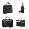 Cartelle da uomo in vera pelle Cartella da uomo per laptop Messenger Borsa da uomo Business Portfolio Document Man Handbag