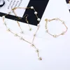 Choker Chokers Multilayer Chain Pearl Necklace Clavicle Tassel Ladies Sweet ol Elegant Simple Temperament Earringchokers