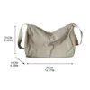 Bolsas de compras Saco de sacolas casuais femininas, que corresponde a uma bolsa de ombro simples com pulseira ajustável de nylon elegante nylon