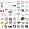 50Pcs Spanish Motivational Phrases Sticker Inspiring Quote Graffiti Stickers for DIY Luggage Laptop Skateboard Motorcycle Bicycle Stickers