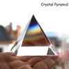 Oggetti decorativi Figurine cristallo piramide arcobaleno prisma vetro ottico ornamenti scientifici egiziani 230111