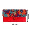 Gift Wrap Lucky Money Bag Cloth Floral Red Envelope Year Packet For Spring Festival 10.5cm X 19.5cm