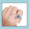 Band Ringe 925 Silber Mix Größe Stimmung ändert Farbe zu Ihrer Temperatur offenbaren innere Emotionen Fingerring Schmuck BK Drop Lieferung Dhvf5