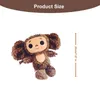 Pluche poppen schattig cheburashka speelgoed grote ogen aap met kleding zacht Rusland anime baby kinderen slaap sweede speelgoed voor kinderen 230111