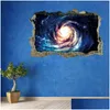 Wall Stickers 3D Star Universe Series Broken For Kids Baby Rooms Bedroom Home Decoration Decals Mural Poster Sticker On The Drop Del Dhnjo