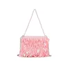 Evening Bags Women's Shoulder Bag Sequined Luxury Designer Fashion Brand Handbags For Women Beaded Top Handle Simple Trend Crossbody