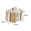 Gift Wrap 10/20/50Pcs Mini Travel Suitcase Candy Box Kraft Paper Chocolate Favor Packaging Bag Wedding Birthday Party Decorationgift Dhx0V