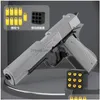 Gun Toys M1911 Colt Shell Throwing Pistol Blaster Manual Toy Shooting Safe Launcher Model For Adts Boys Kids Outdoor Games Birthday Dhbnj