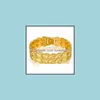 Bangle Fashion Lucky 24K Gold Bracelet Suitable For Womens Jewelry Gifts Heart Bracelets Drop Delivery Dhwfp