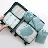 Opbergtassen waterdichte wasbag kleding organizer zakje 8 stks ingesteld voor reisaccessoires bagage koffer 230111