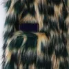 Peles feminino Faux nerazzurri multicolorido colorido casaco de peles ful mulheres soltar ombro de lapela inverno quente espesso jaqueta penteada de inverno roupas 230111