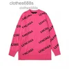 High version Sweaters designer hoodies Balencigaas mens sweaters Quality High Balanciagalies BB double layer letter jacquard sweater star same couple 42KM 0Y 1RE1