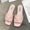 2022 Women Slippers Square Toe Sandals Fashion Beach Flip Flops Genuine Leather Slides Summer Flat Sandal Party Wedding Slipper x9e3#