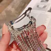 Hair Clips Barrettes Highend jewelry full of diamonds spring clip long tassel fashion girl hair accessories 230112