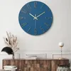 Väggklockor Beige Creative Home Living Room Decoration Plastic Clock Gold Number Modeller Minimalistisk nordisk stil Transparent 30 cm