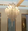 Pendant Lamps Chain Hoist Double Entry Stair Lamp Engineering Design Luxury Tassel Aluminum