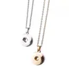 Colares pendentes Noosa pedaços simples de colorz de ouro simples pingentes de colar de pingentes ajuste botões de 18 mm de jóias diy entrega dhxua
