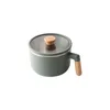 Skålar värmebeständig rostfritt stål skålkök stort soppa nudel ris frukt sallad behållare med lock hushållsbeteckna